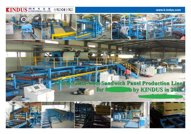 Continuous Glass-wool Sandwich Panel Manuf...